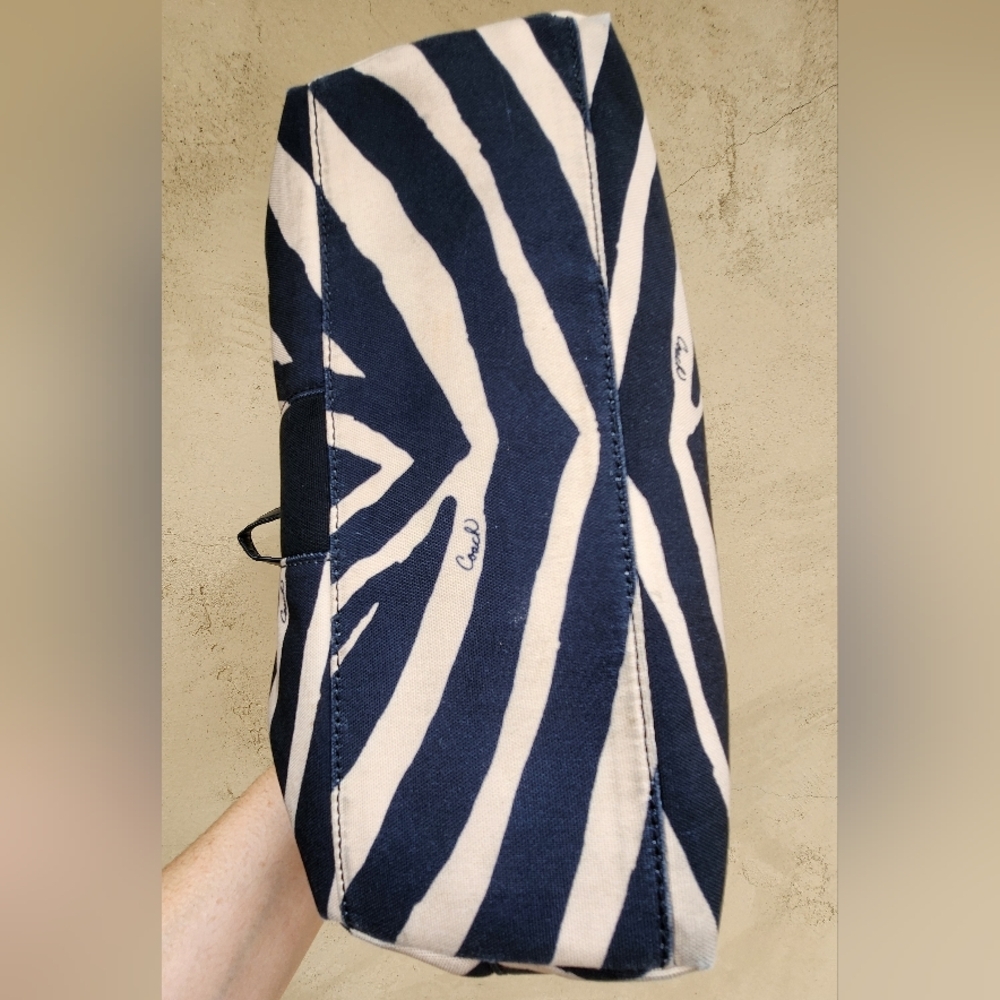 Coach Zebra Print Tote Bag - Style F23283 - Picture 9 of 15